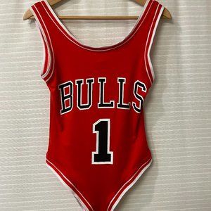 Bulls jersey-style bodysuit